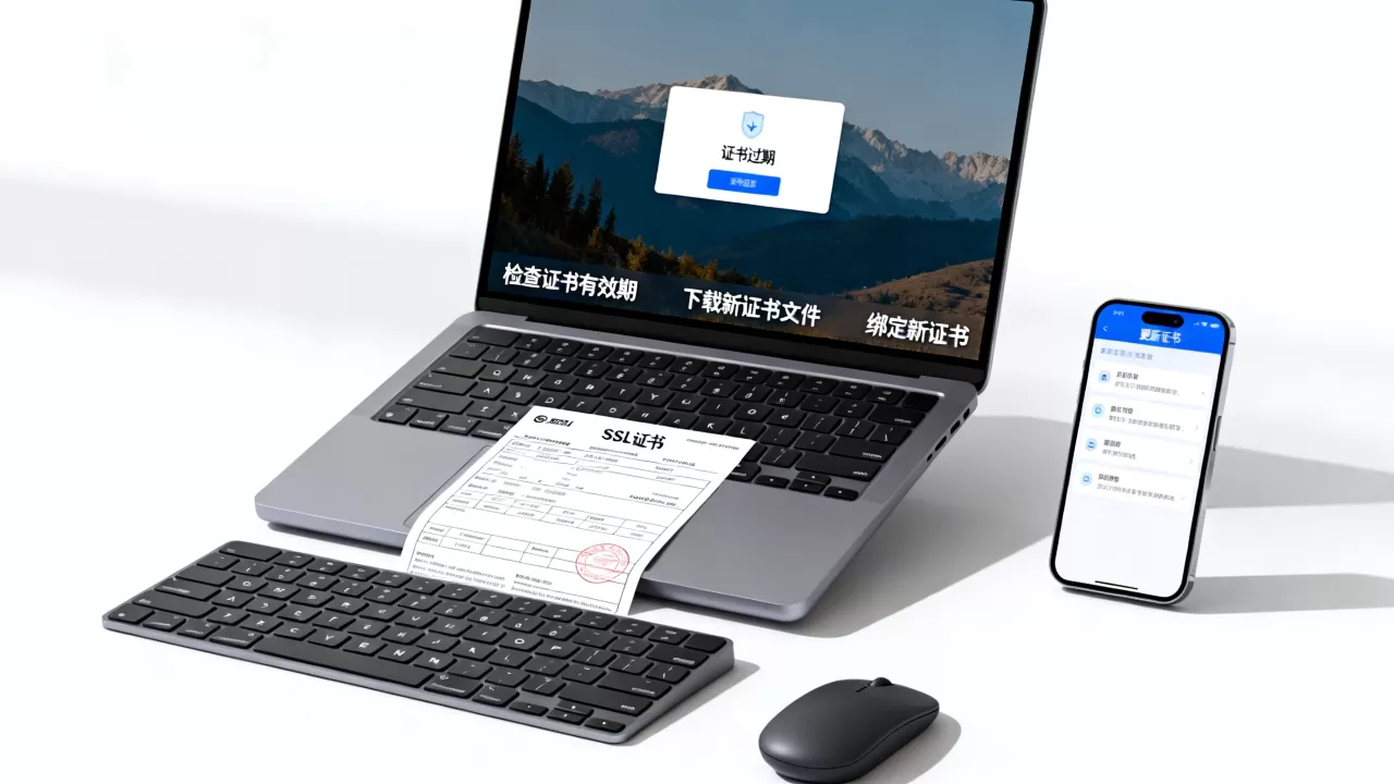 网站证书过期怎么办？如何更新网站绑定的SSL证书