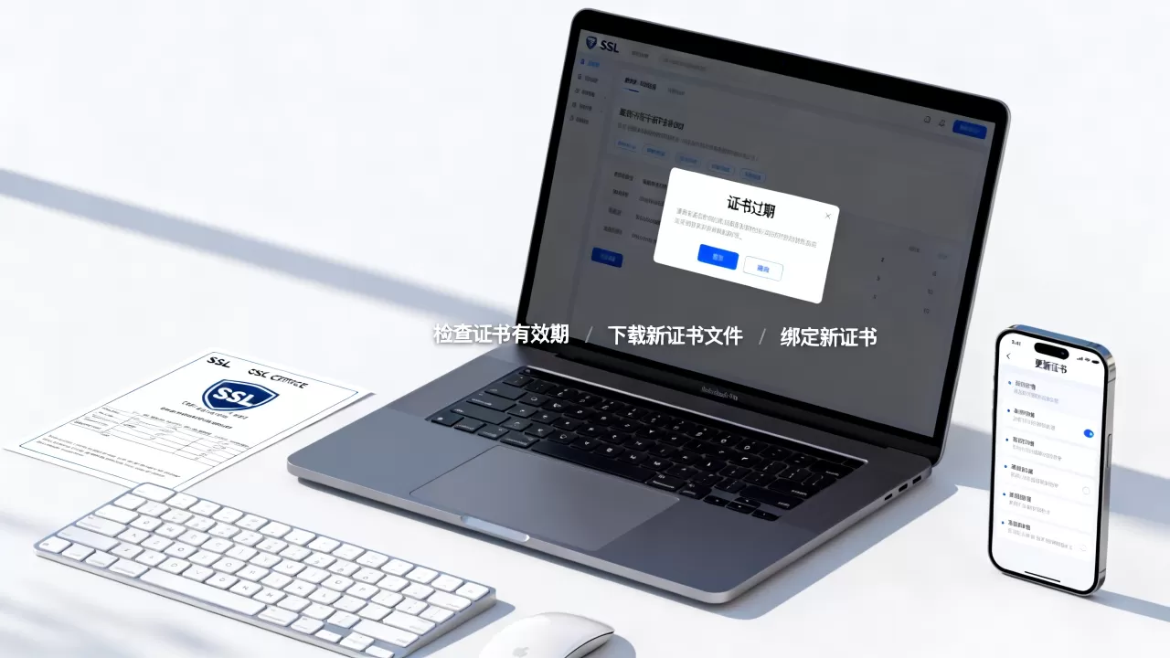 网站证书过期怎么办？如何更新网站绑定的SSL证书