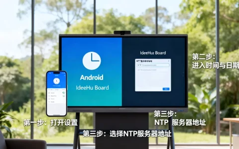 安卓如何修改IdeaHub Board NTP时间服务器地址？