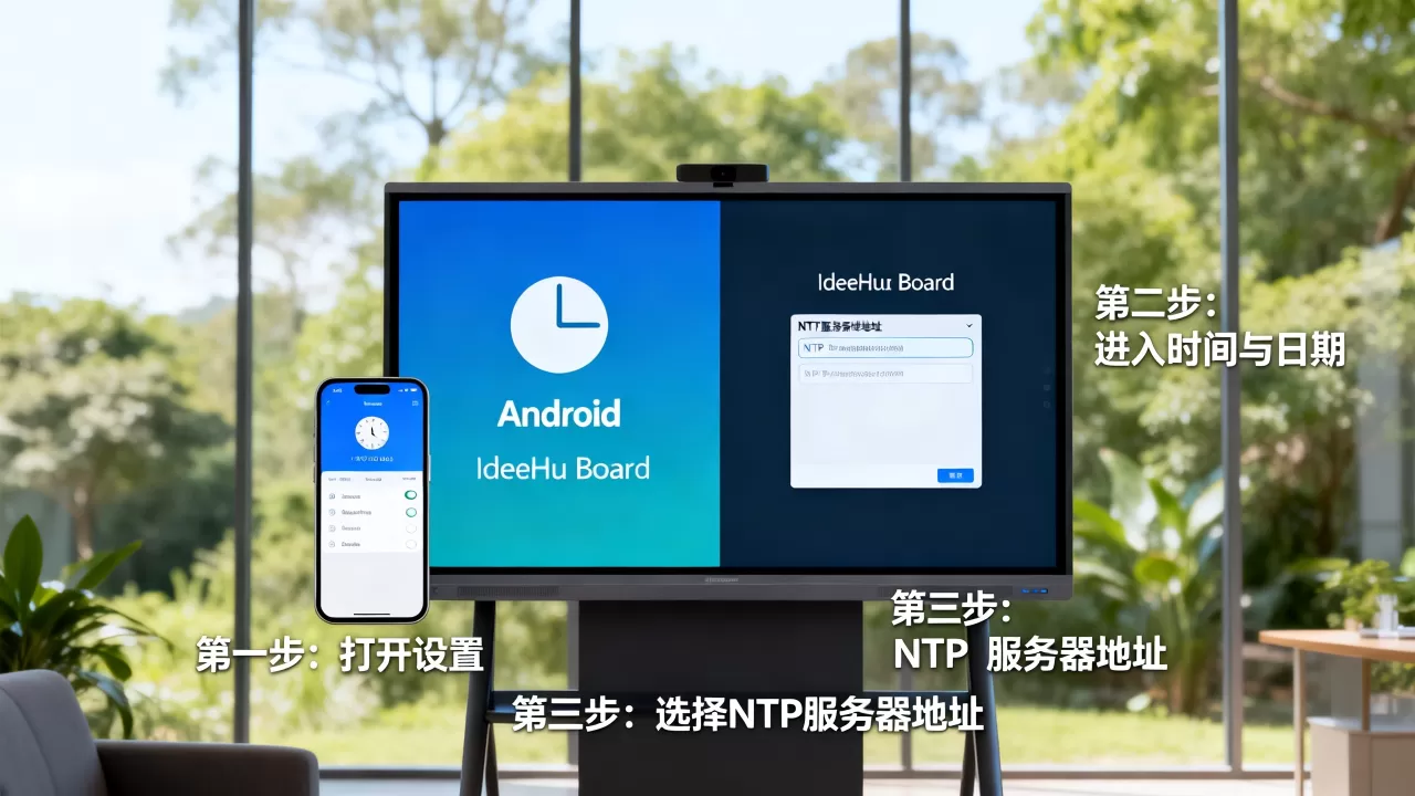 安卓如何修改IdeaHub Board NTP时间服务器地址? 安卓如何修改IdeaHub Board NTP时间服务器地址?