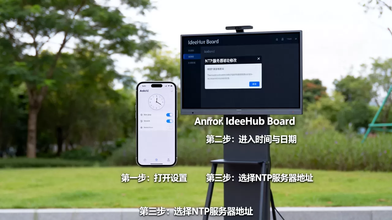 安卓如何修改IdeaHub Board NTP时间服务器地址? 安卓如何修改IdeaHub Board NTP时间服务器地址?