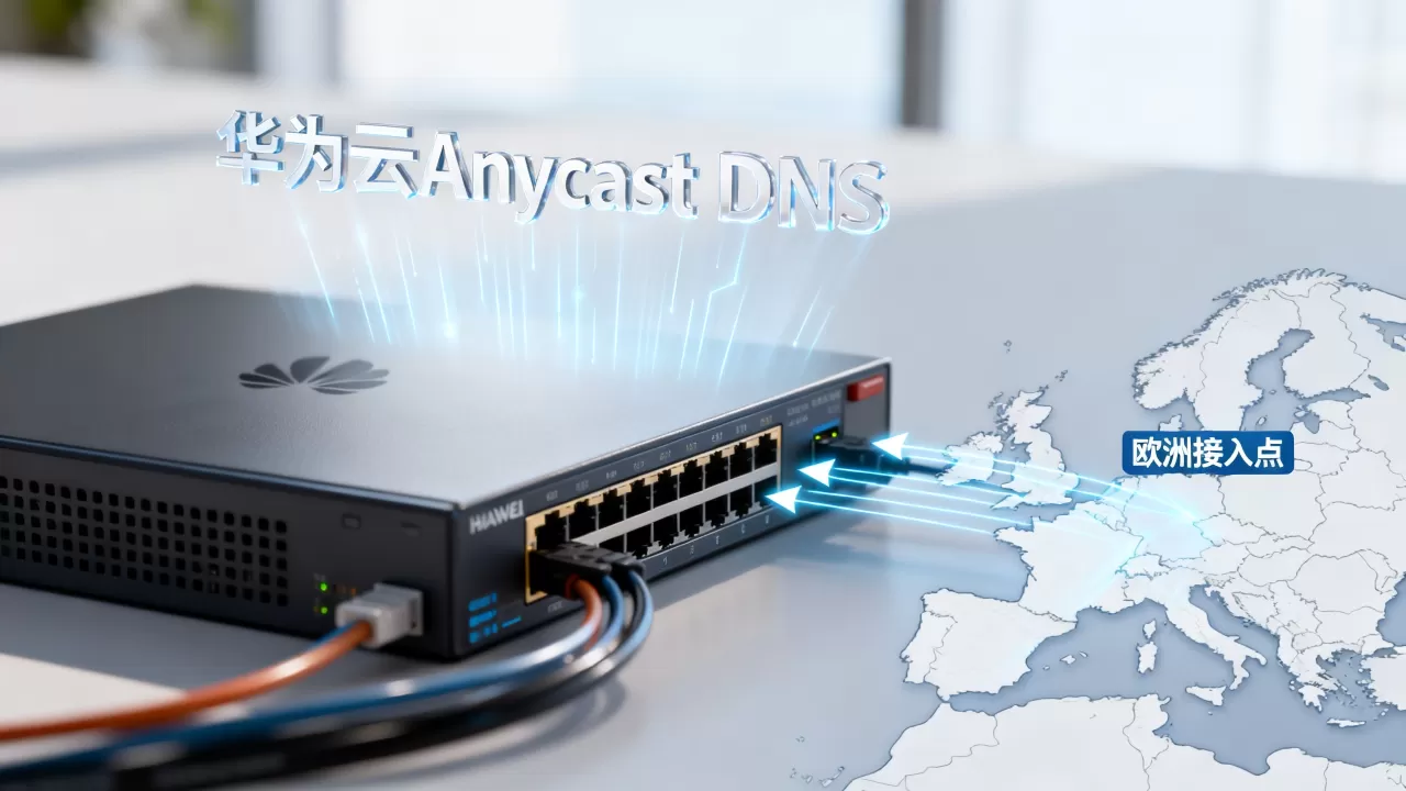 华为云Anycast DNS如何加速欧洲访问？华为云中国站使用欧洲接入点加速