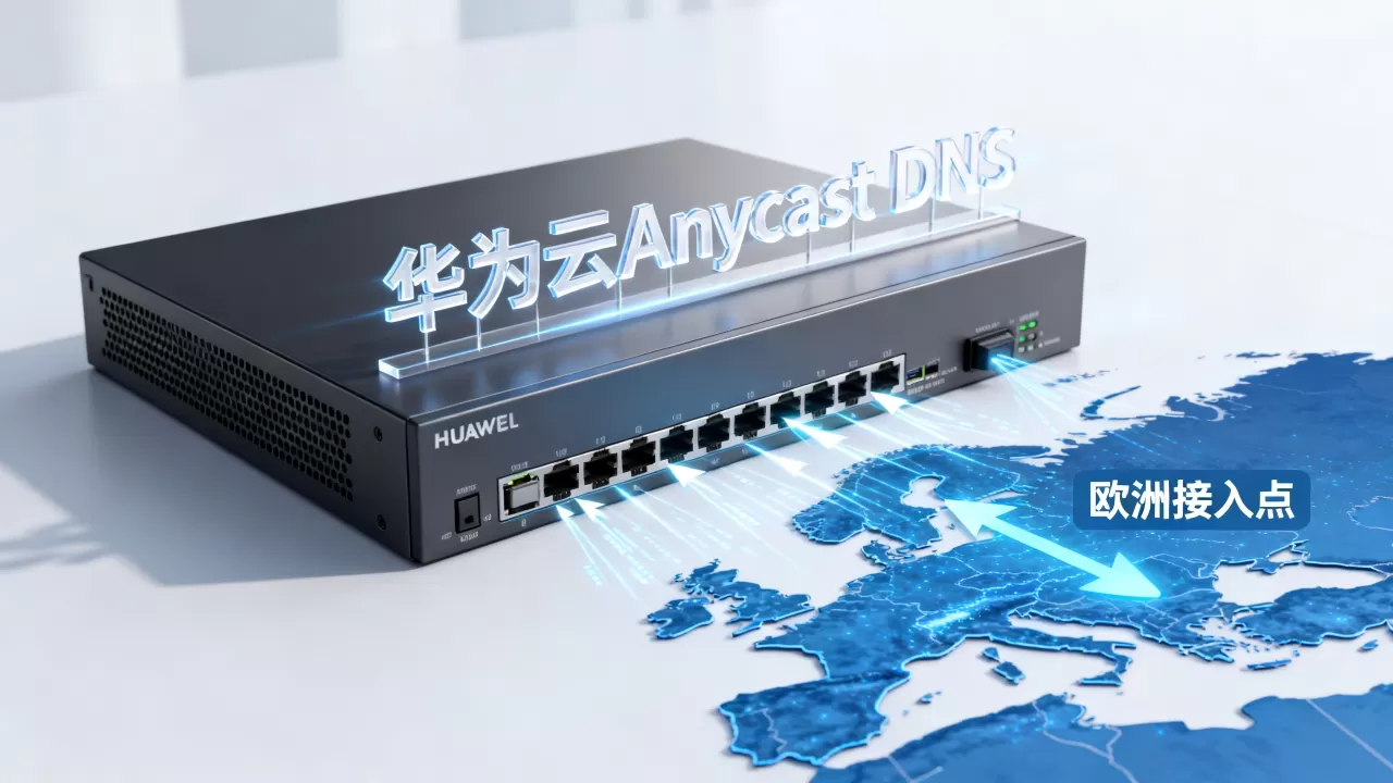 华为云Anycast DNS如何加速欧洲访问？华为云中国站使用欧洲接入点加速