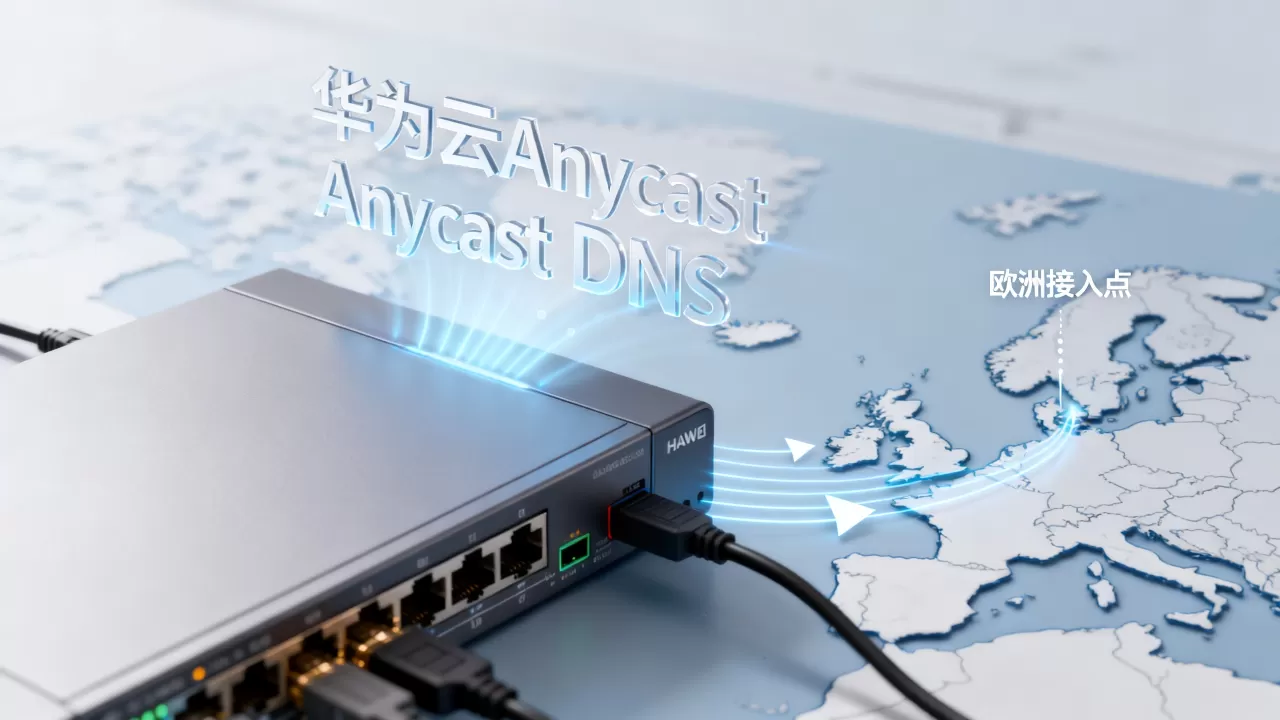 华为云Anycast DNS如何加速欧洲访问？华为云中国站使用欧洲接入点加速