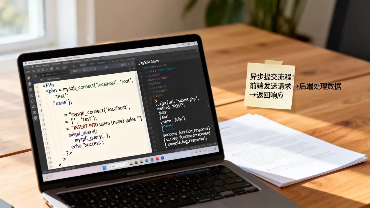 ajax+php怎么实现？ajax+php异步提交数据