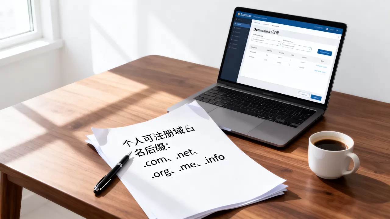 个人能注册哪些域名后缀？注册域名后缀有哪些推荐