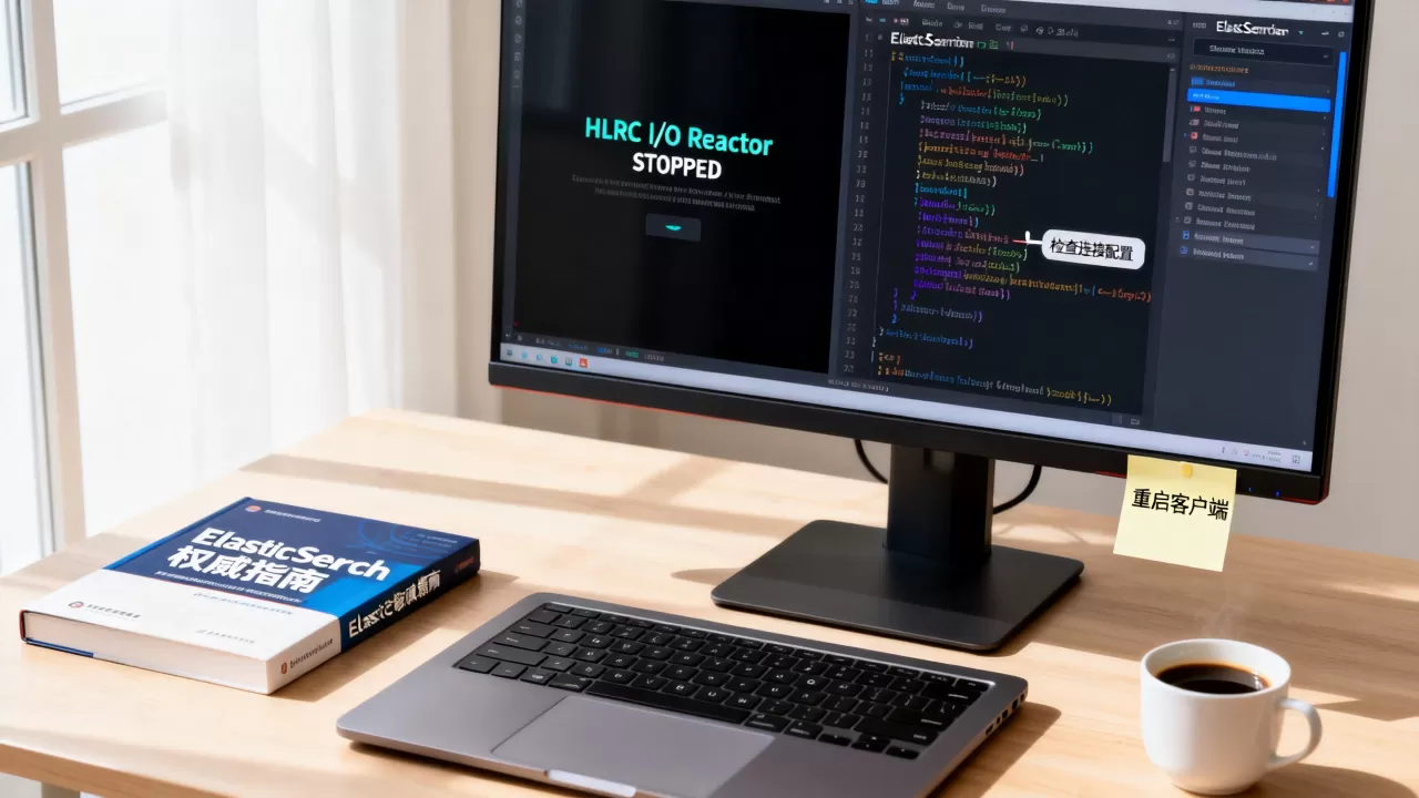 使用Elasticsearch的HLRC报错I/O Reactor STOPPED怎么办，如何解决elasticsearch hlrc io reactor stopped