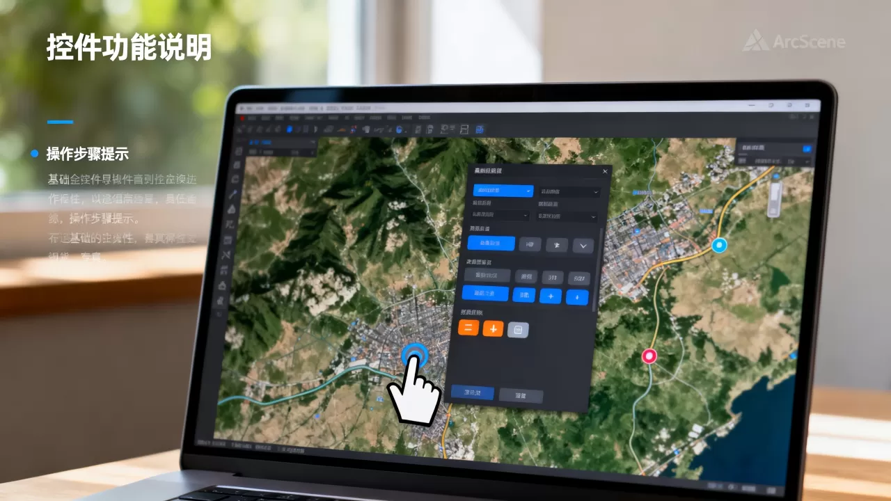 ArcScene控件怎么用？ArcScene基础控件教程