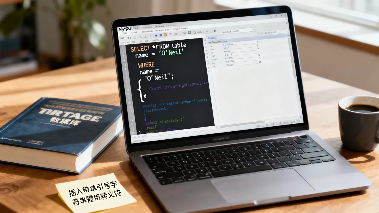 MySQL查询含单引号报错怎么解决？mysql插入带单引号字符串