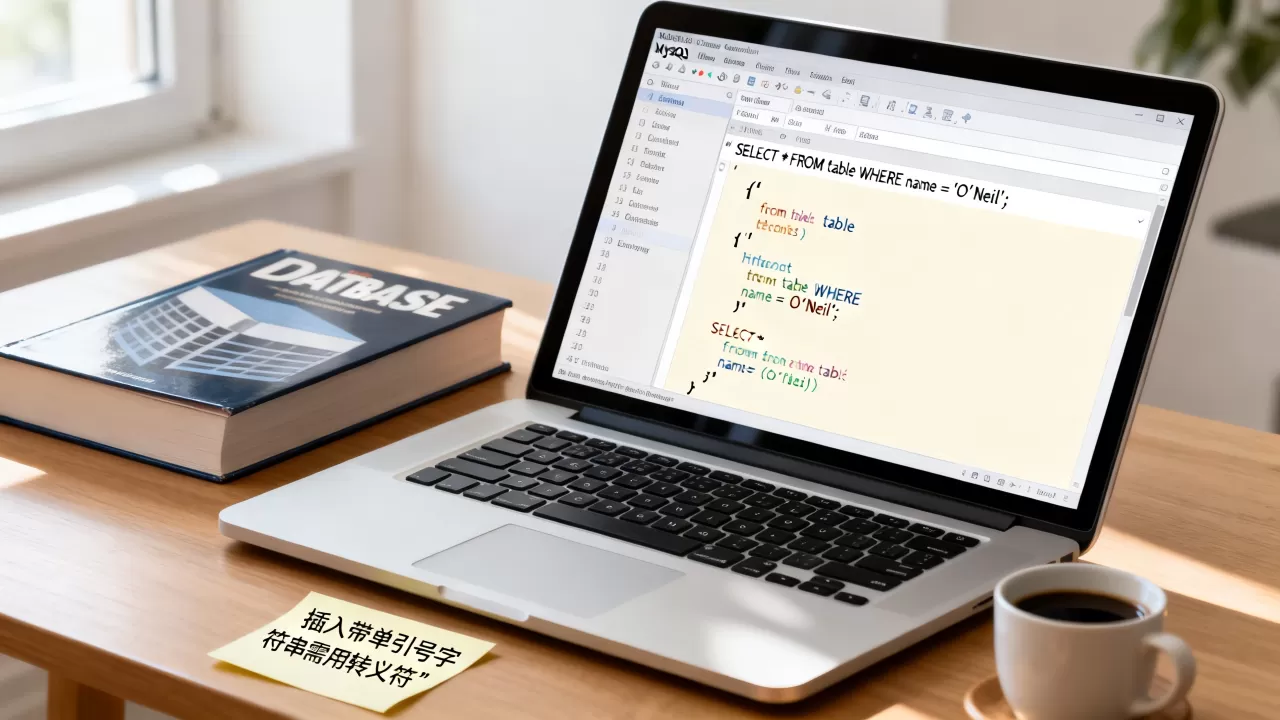MySQL查询含单引号报错怎么解决？mysql插入带单引号字符串