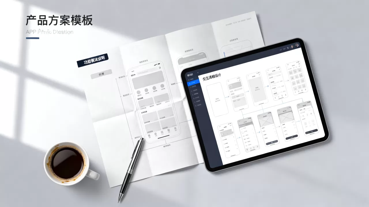 app产品方案模板怎么写？产品原型图下载