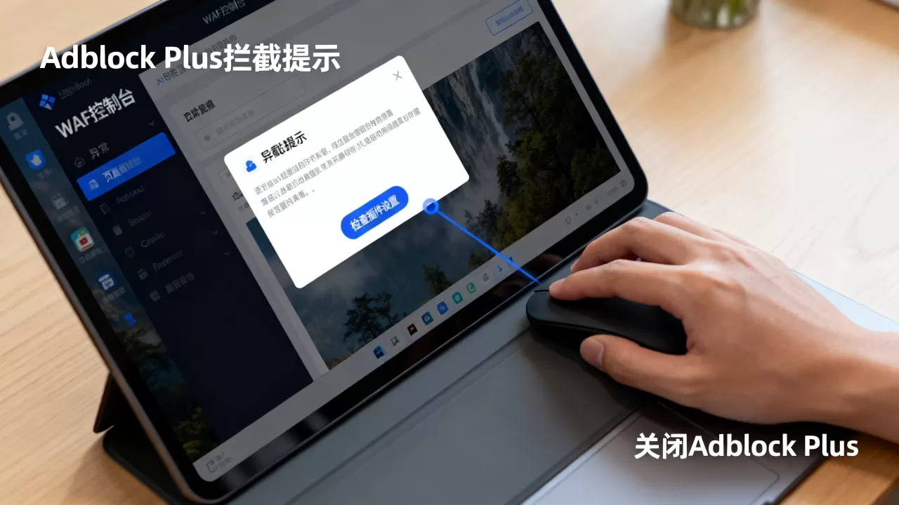 Adblock Plus误拦截导致WAF控制台异常?WAF控制台页面显示异常怎么解决 Adblock Plus误拦截导致WAF控制台异常?WAF控制台页面显示异常怎么解决