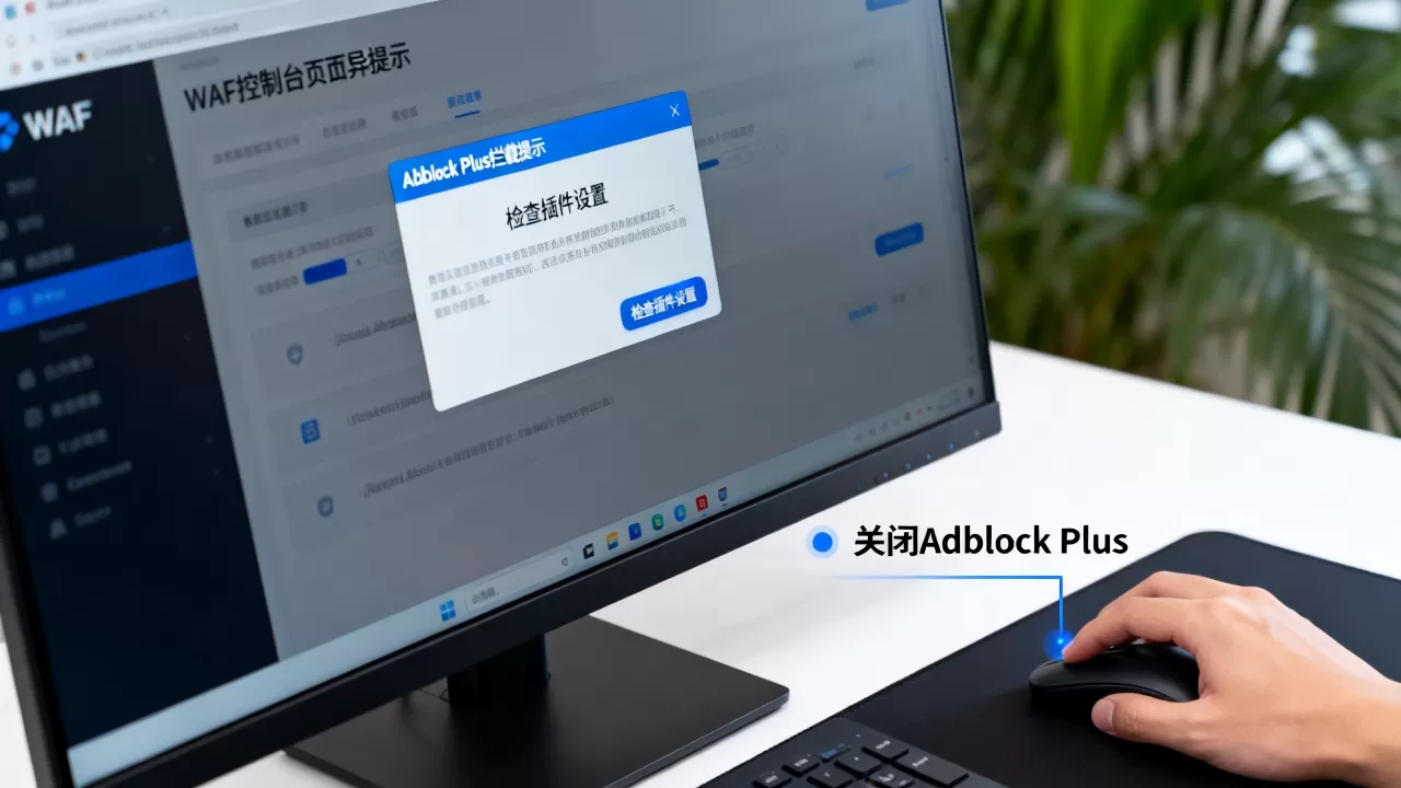 Adblock Plus误拦截导致WAF控制台异常?WAF控制台页面显示异常怎么解决 Adblock Plus误拦截导致WAF控制台异常?WAF控制台页面显示异常怎么解决