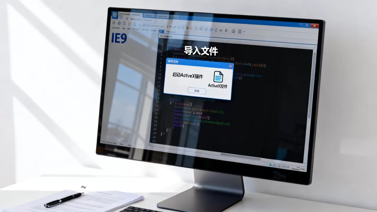 IE9导入文件如何启动ActiveX插件?ActiveX控件是什么 IE9导入文件如何启动ActiveX插件?ActiveX控件是什么