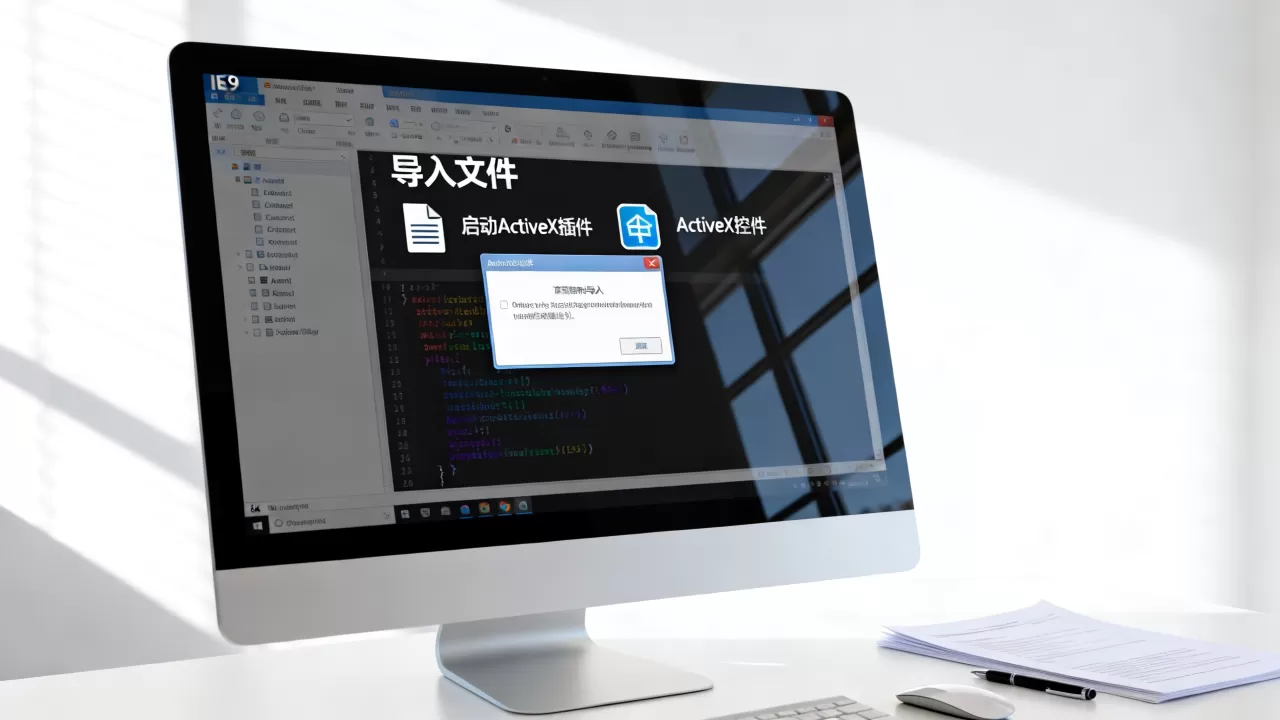 IE9导入文件如何启动ActiveX插件?ActiveX控件是什么 IE9导入文件如何启动ActiveX插件?ActiveX控件是什么