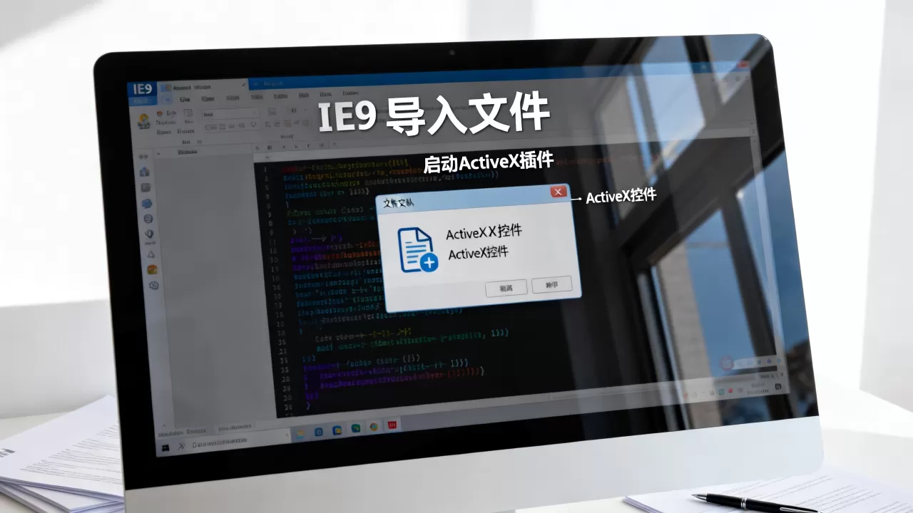 IE9导入文件如何启动ActiveX插件?ActiveX控件是什么 IE9导入文件如何启动ActiveX插件?ActiveX控件是什么