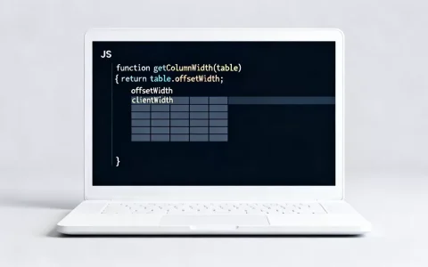 JS如何动态获取表格列宽？js获取table宽度方法