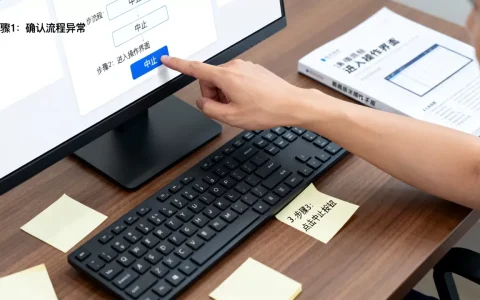 流程为何被安全中止？手动中止流程的具体操作步骤