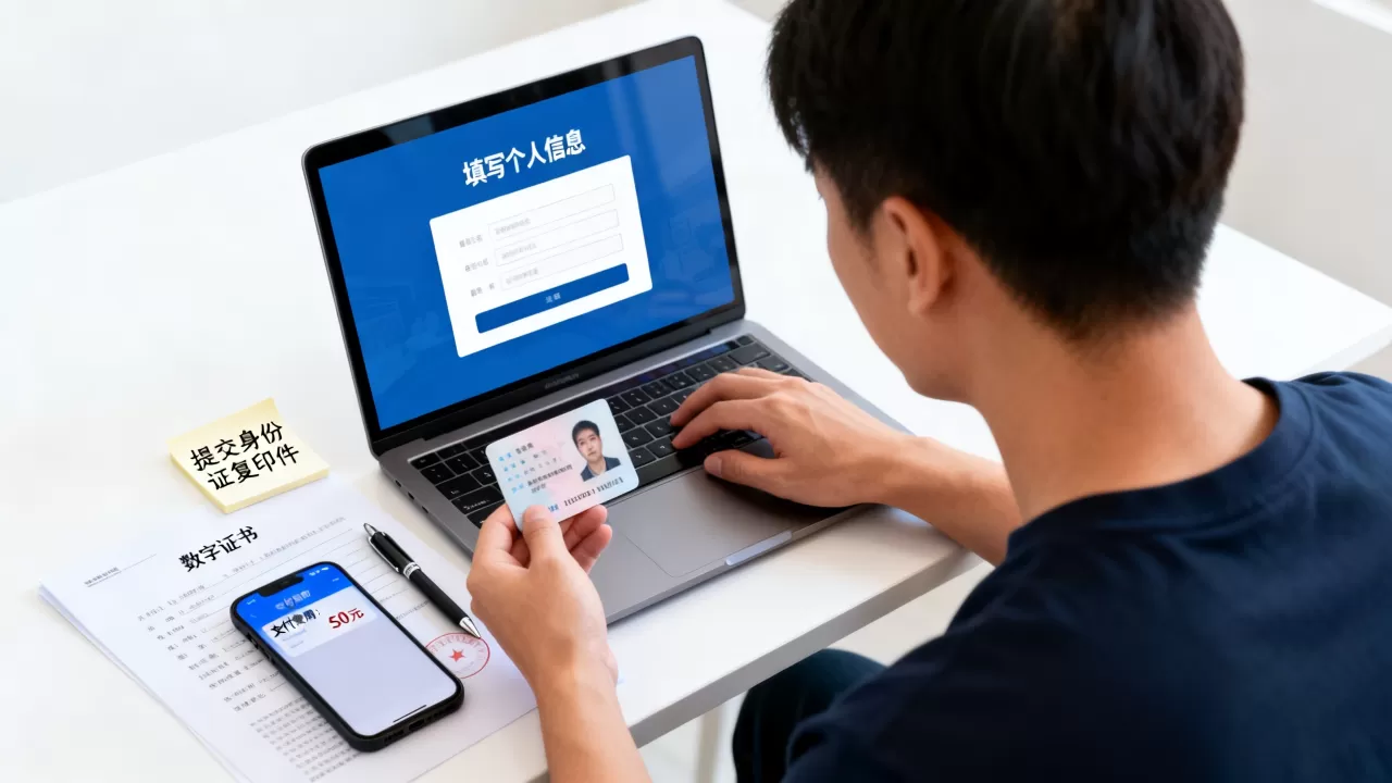 个人办理数字证书怎么操作？个人数字证书办理流程和费用