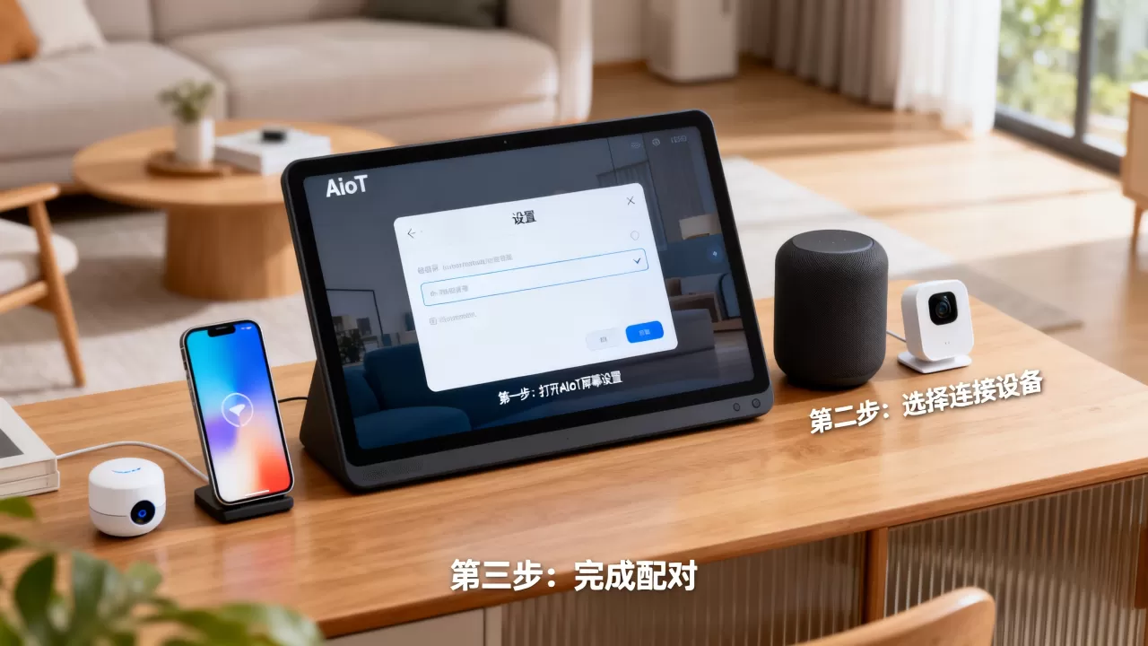 AIoT屏幕怎么设置？如何连接智能家居设备