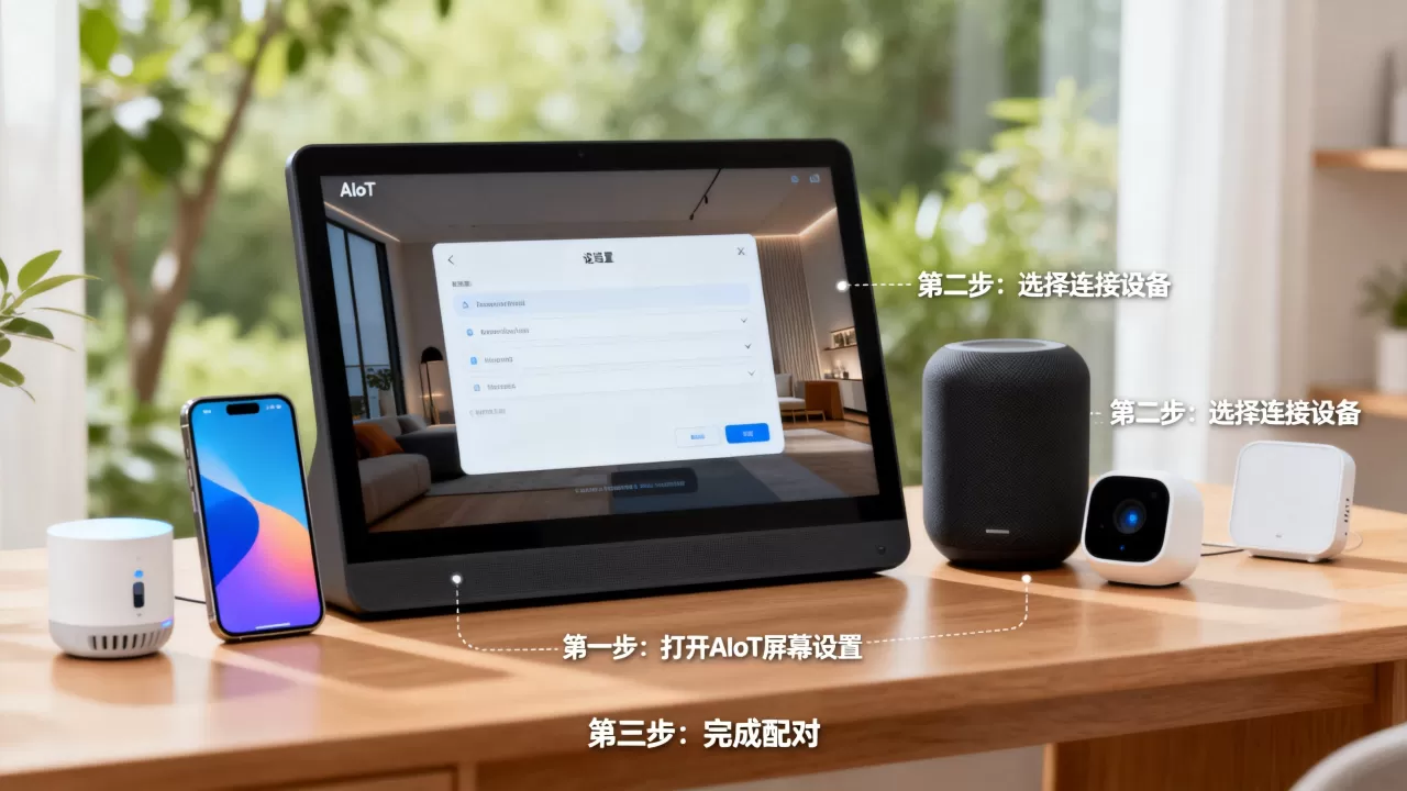 AIoT屏幕怎么设置？如何连接智能家居设备