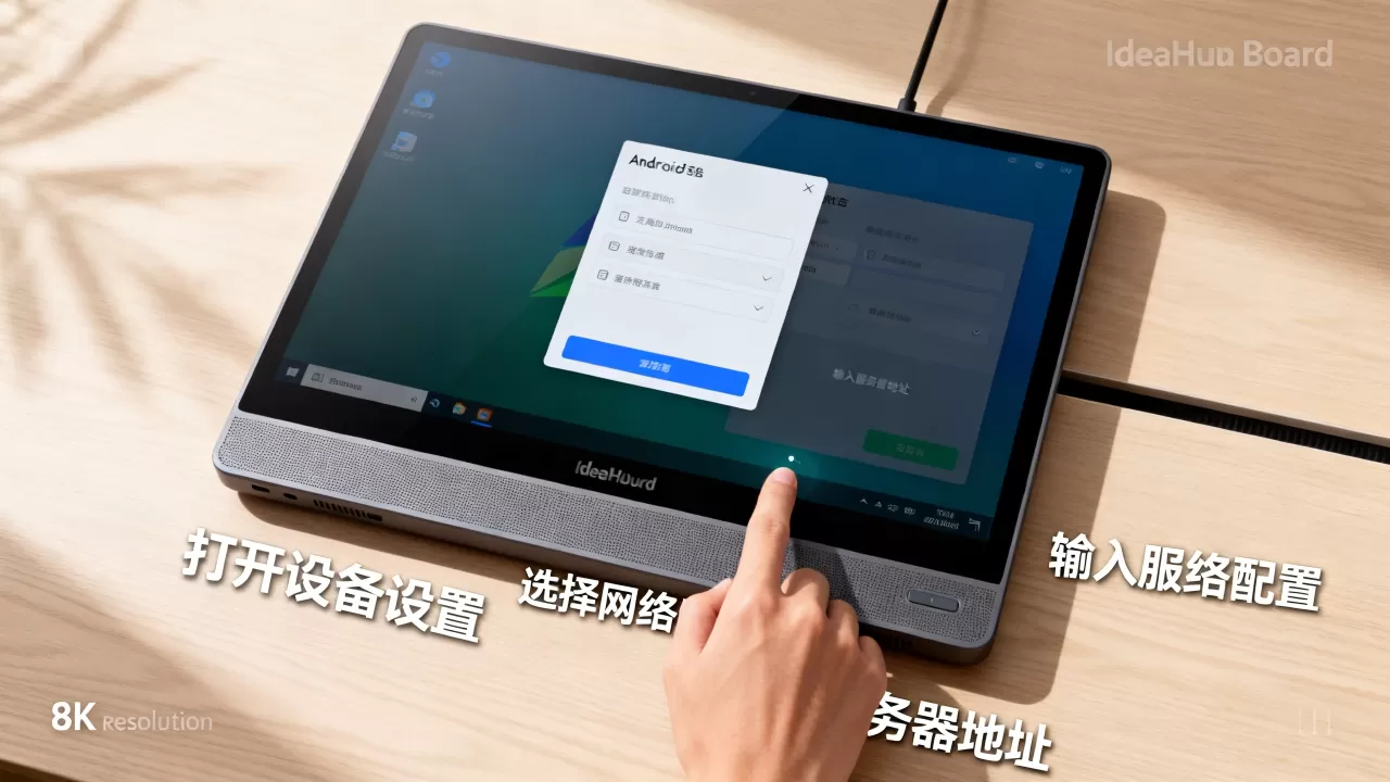 安卓客户端怎么连服务器数据库?IdeaHub Board设备安卓设置教程 安卓客户端怎么连服务器数据库?IdeaHub Board设备安卓设置教程