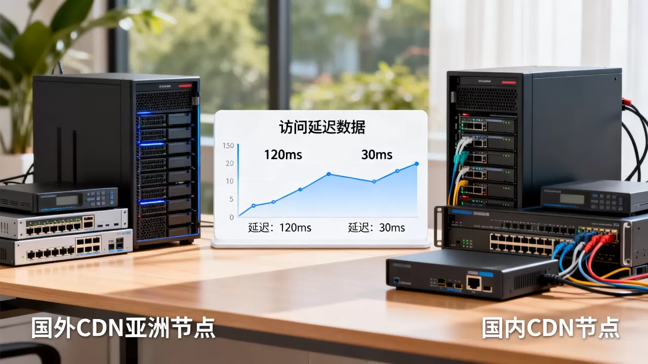 为什么国外CDN亚洲节点访问慢?国内CDN加速效果对比 为什么国外CDN亚洲节点访问慢?国内CDN加速效果对比