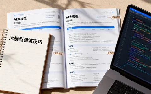 AI大模型项目简历怎么写？大模型算法工程师面试技巧