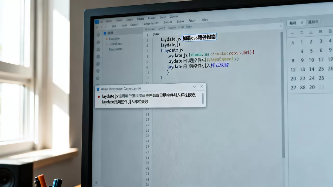 laydate.js加载css路径报错怎么办?laydate日期控件引入样式失败怎么解决 laydate.js加载css路径报错怎么办?laydate日期控件引入样式失败怎么解决