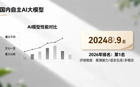 国内自主AI大模型有哪些？2026年最新排名及评测