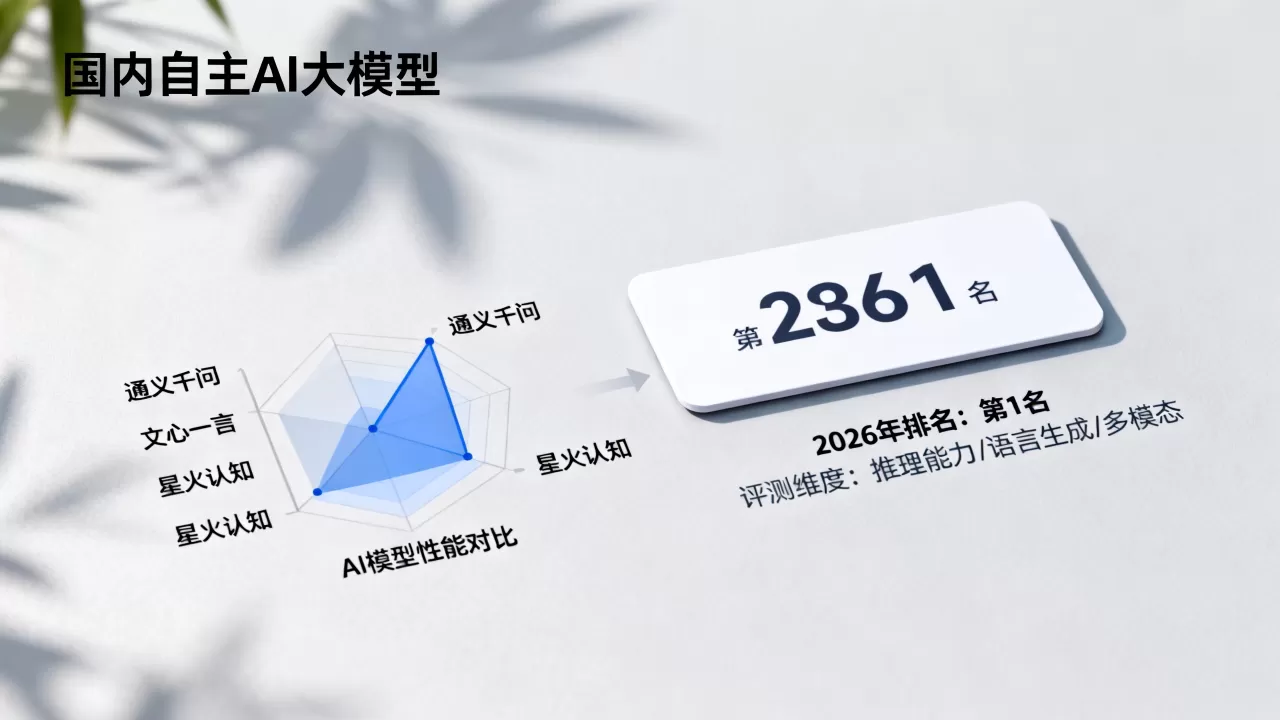 国内自主AI大模型有哪些?2026年最新排名及评测 国内自主AI大模型有哪些?2026年最新排名及评测