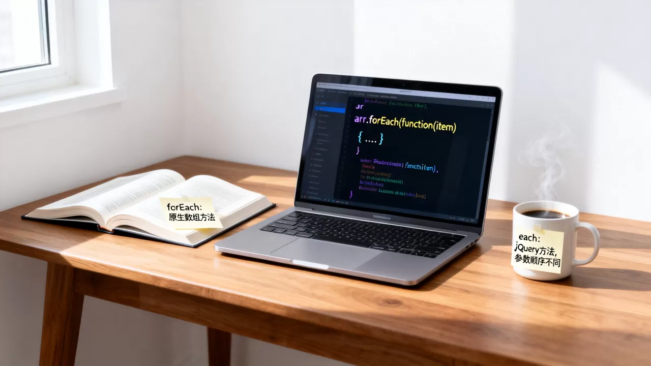 JavaScript中forEach和each用法有什么区别?forEach和each的区别 JavaScript中forEach和each用法有什么区别?forEach和each的区别