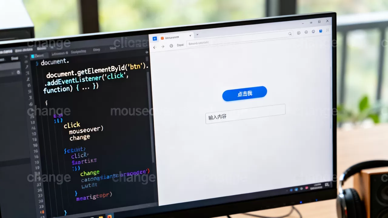 JavaScript与HTML如何交互？js操作dom元素常用事件有哪些