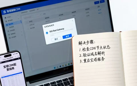 宝塔配置CDN为何报错？宝塔面板使用CDN出现502错误怎么解决