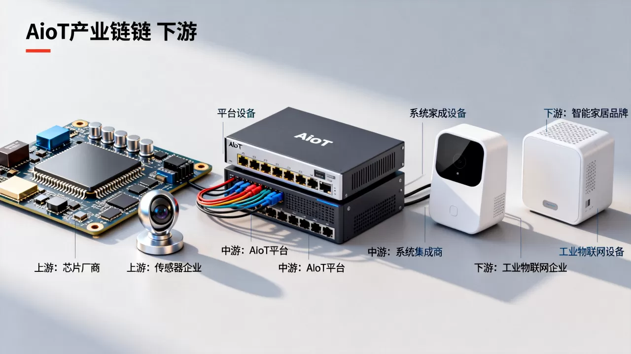 AIoT主要参与者有哪些？AIoT产业链上下游企业有哪些