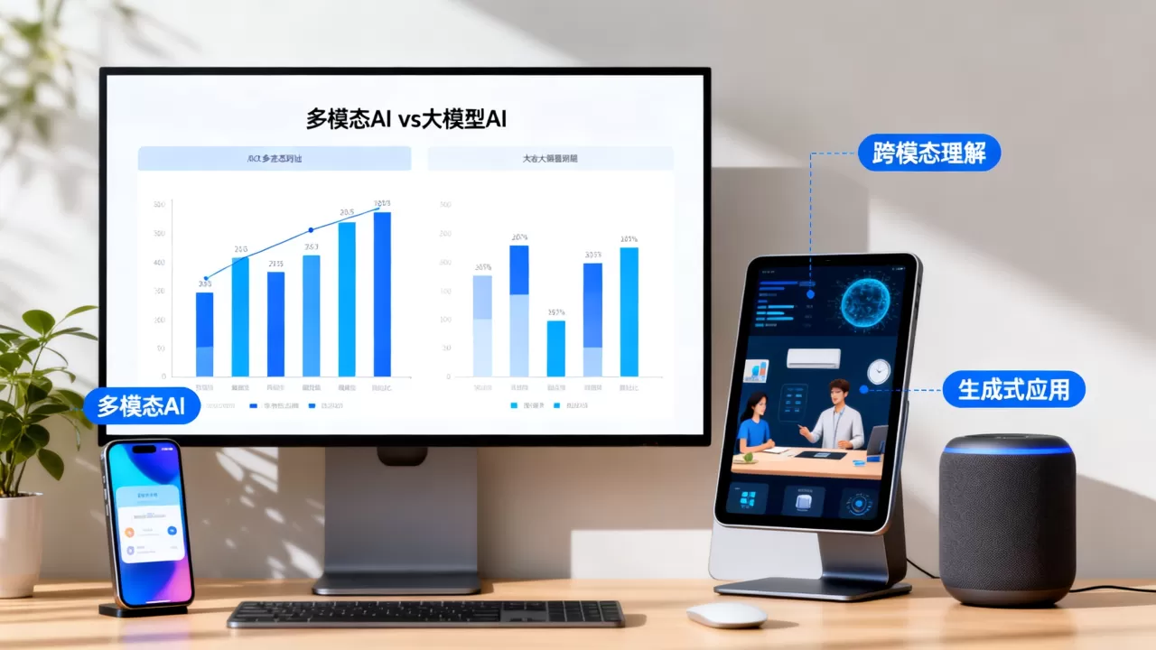 多模态AI和大模型AI有何区别?多模态大模型有哪些应用场景 多模态AI和大模型AI有何区别?多模态大模型有哪些应用场景