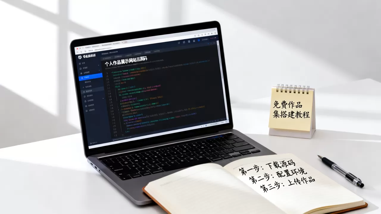 个人作品展示网站源码怎么用？免费个人作品集网站搭建教程
