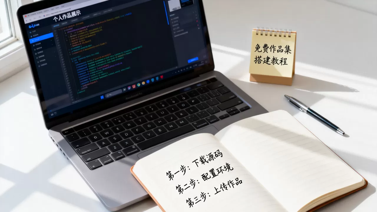 个人作品展示网站源码怎么用？免费个人作品集网站搭建教程