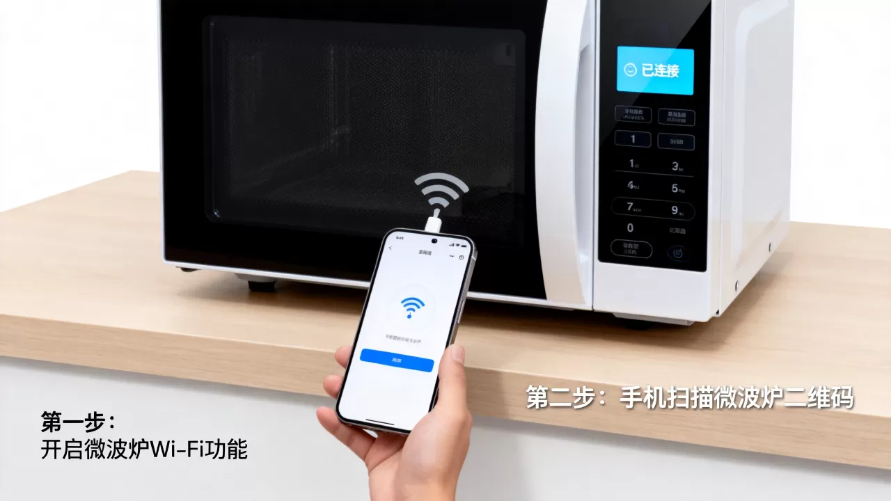 AIoT微波炉怎么用？智能微波炉连接手机教程
