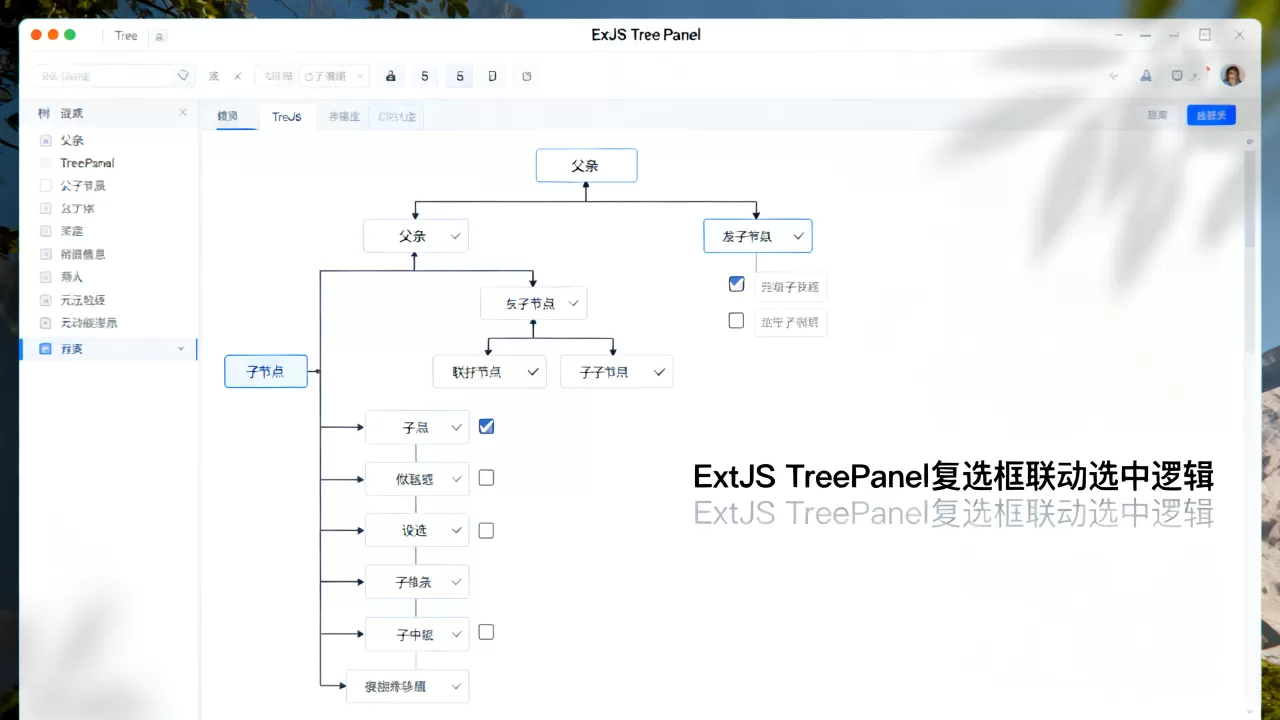 ExtJS TreePanel复选框如何联动选中?父子节点全选方法 ExtJS TreePanel复选框如何联动选中?父子节点全选方法
