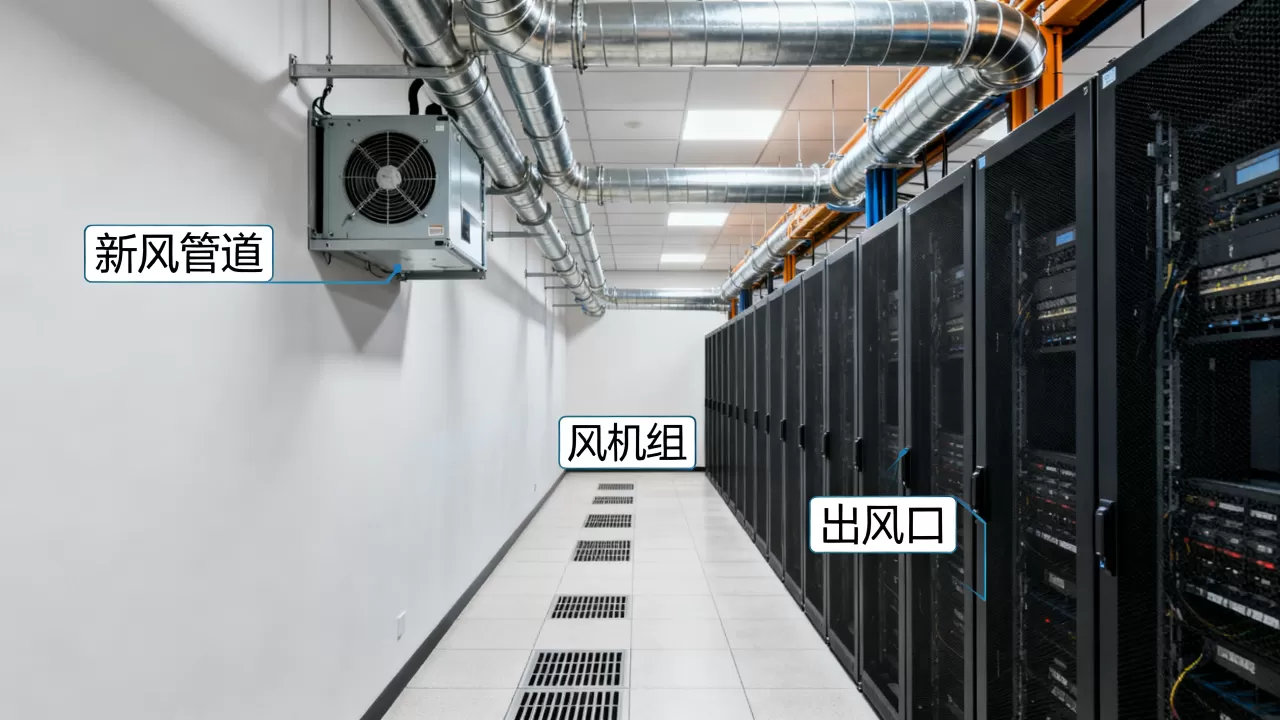IDC机房新风系统怎么设计？机房新风系统设计方案