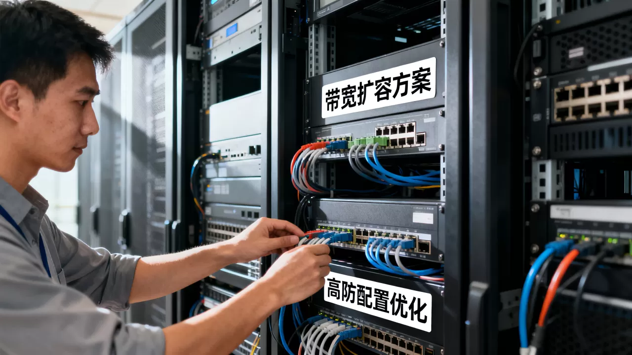 游戏开服高防预备带宽扩容怎么解决？高防服务器带宽不够怎么办