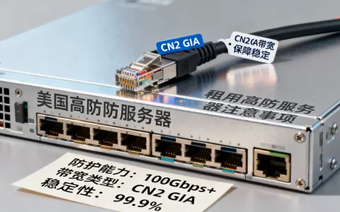 美国高防服务器CN2 GIA带宽如何保障稳定？租用高防服务器有哪些注意事项