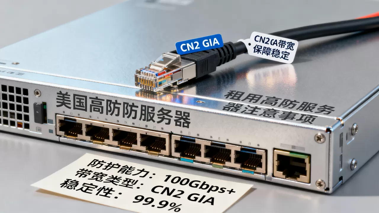 美国高防服务器CN2 GIA带宽如何保障稳定?租用高防服务器有哪些注意事项 美国高防服务器CN2 GIA带宽如何保障稳定?租用高防服务器有哪些注意事项