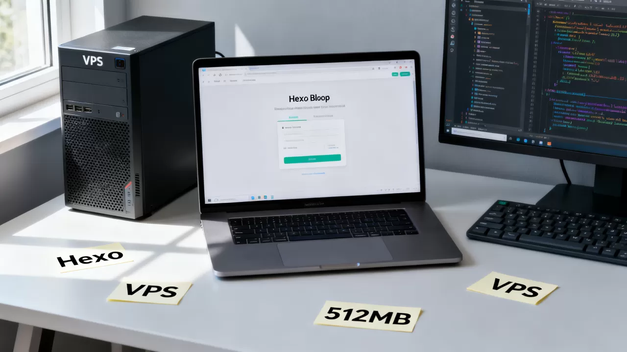 512MB VPS能搭建Hexo博客吗?低配VPS搭建博客教程 512MB VPS能搭建Hexo博客吗?低配VPS搭建博客教程