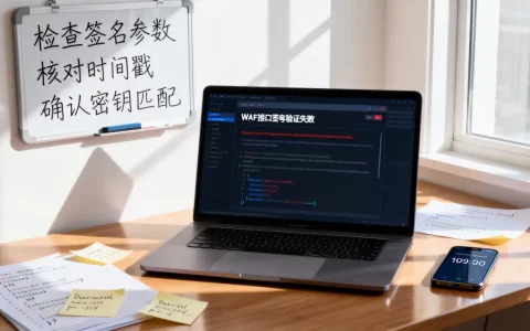 WAF接口签名验证失败怎么解决？如何修复WAF防护签名验证错误