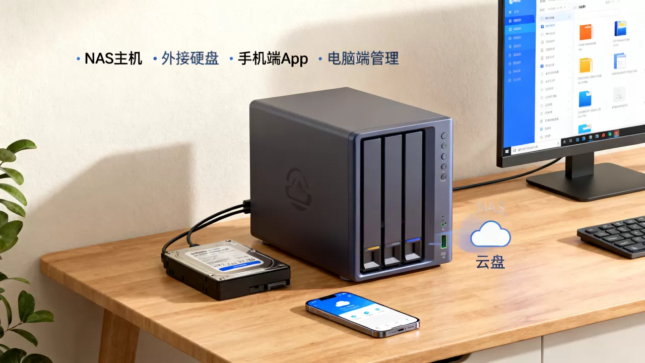 个人云网络硬盘存储服务器怎么用？家庭私有云nas搭建方案