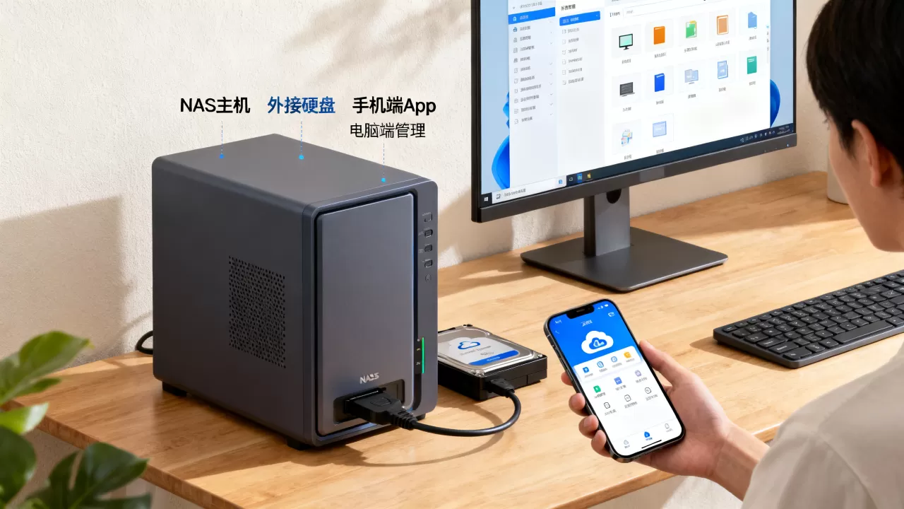 个人云网络硬盘存储服务器怎么用？家庭私有云nas搭建方案
