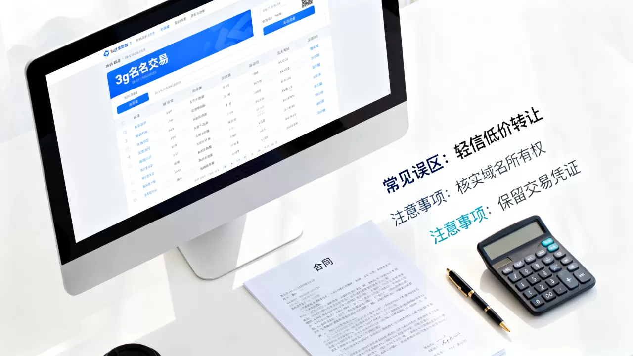 3g域名交易有哪些常见误区？3g域名交易需要注意什么