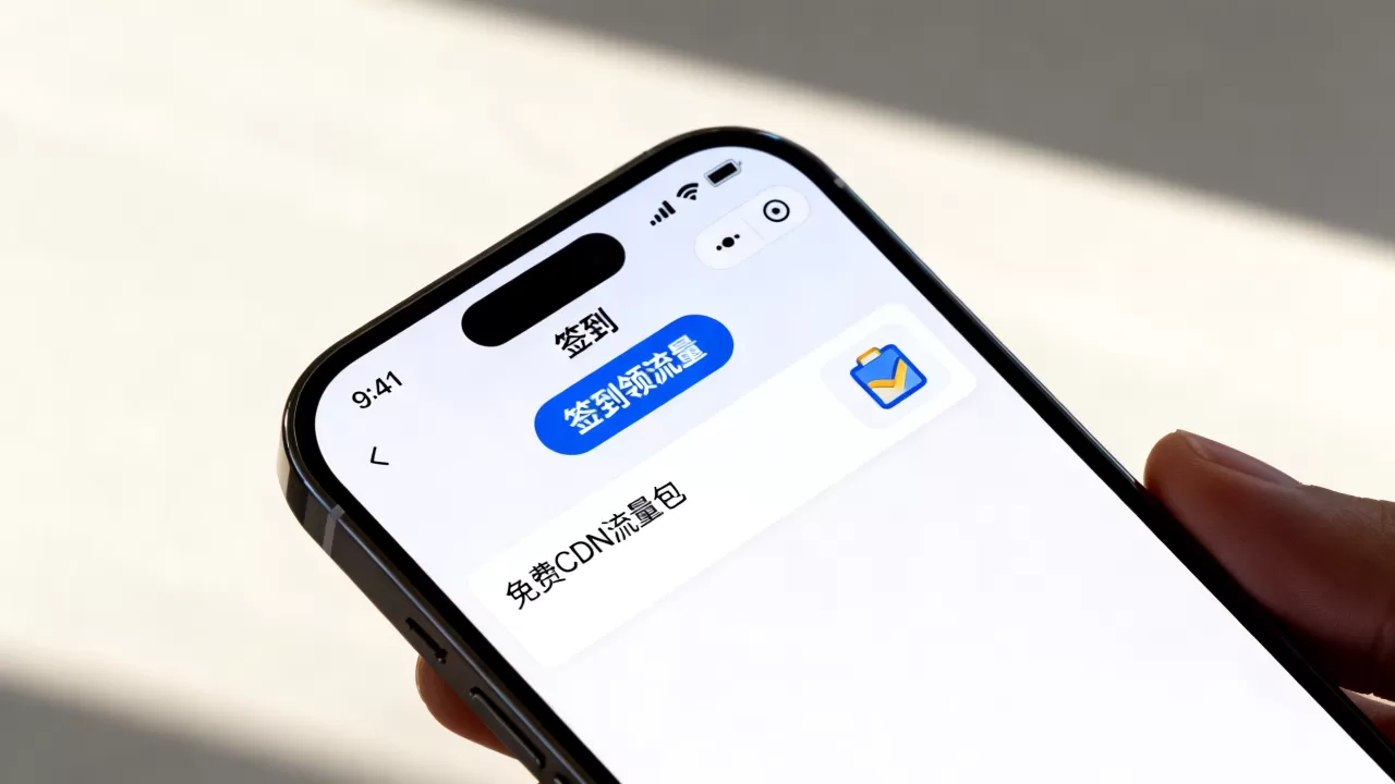 签到送流量CDN真的免费吗？如何领取免费CDN流量包